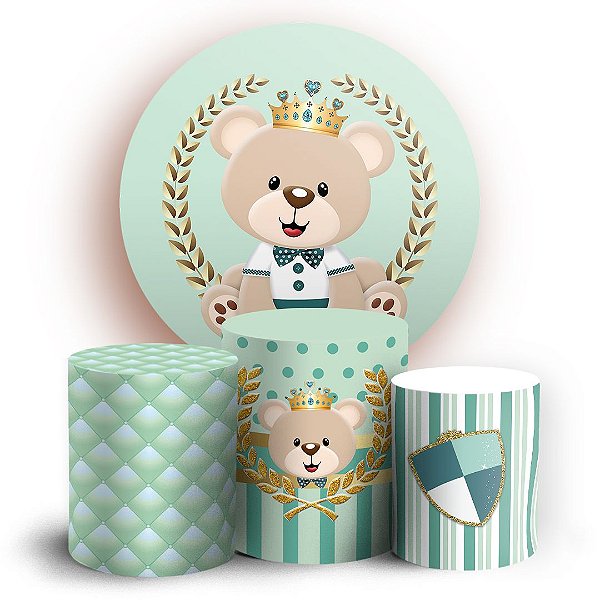 KIT Redondo e Trio - Príncipe Urso - Sublimado 3D