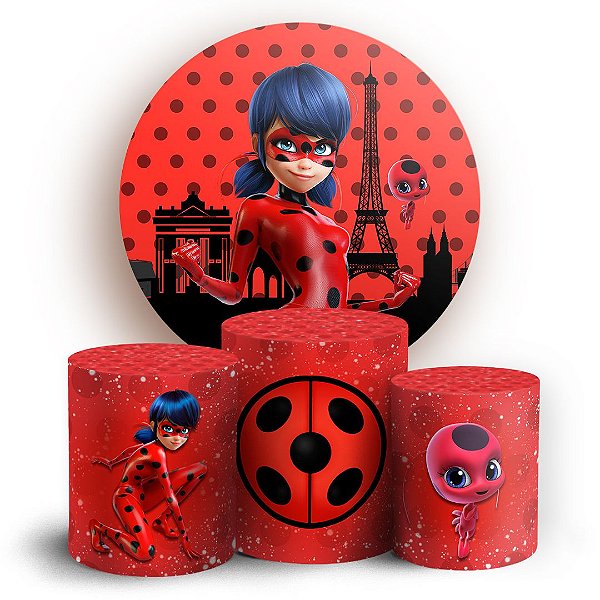 KIT Redondo e Trio - Ladybug - Sublimado 3D