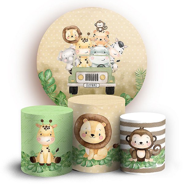 KIT Redondo e Trio - Safari - Sublimado 3D