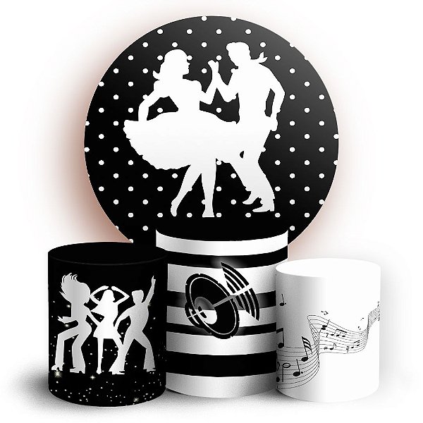 KIT Redondo e Trio - Anos 80 - Sublimado 3D