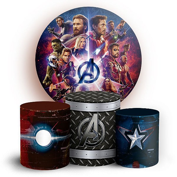 KIT Redondo e Trio - Herois - Sublimado 3D