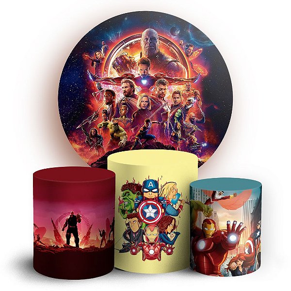 KIT Redondo e Trio - Herois - Sublimado 3D