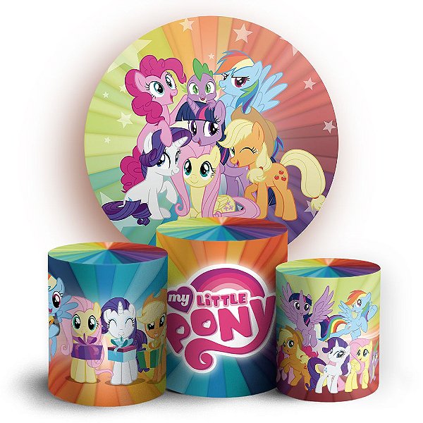 KIT Redondo e Trio - My Little Pony - Sublimado 3D