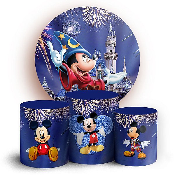 KIT Redondo e Trio - Mickey - Sublimado 3D