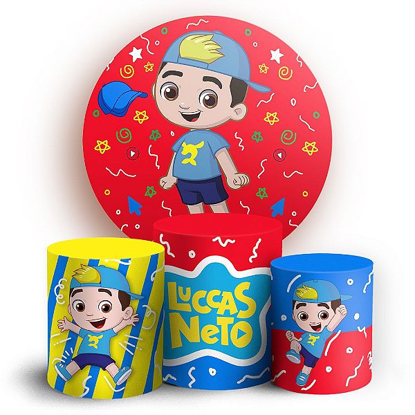 KIT Redondo e Trio - Luccas Neto - Sublimado 3D