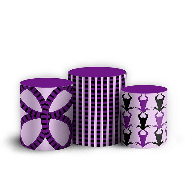 Capas Trio Cilindro Sublimado Vest Facil - Malevola