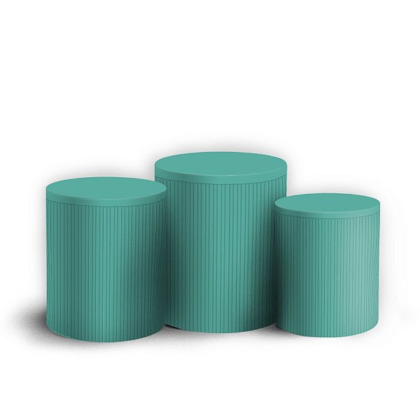 Capas Trio Cilindro Sublimado Vest Facil - Oh Baby Verde