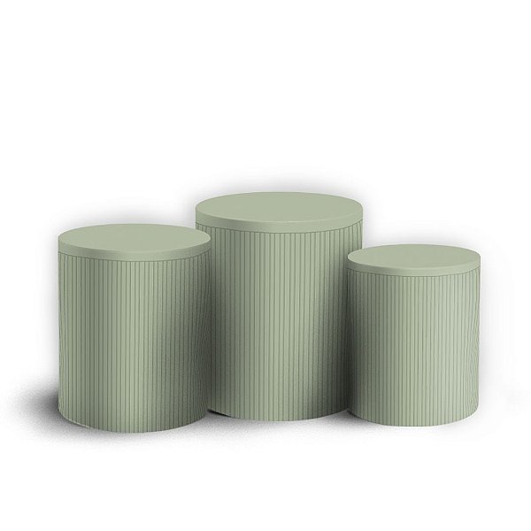 Capas Trio Cilindro Sublimado Vest Facil - Oh Baby Verde