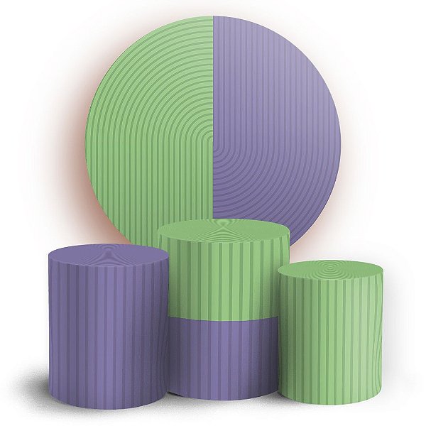 KIT Redondo e Trio - Bohos Mesclado - Sublimado 3D