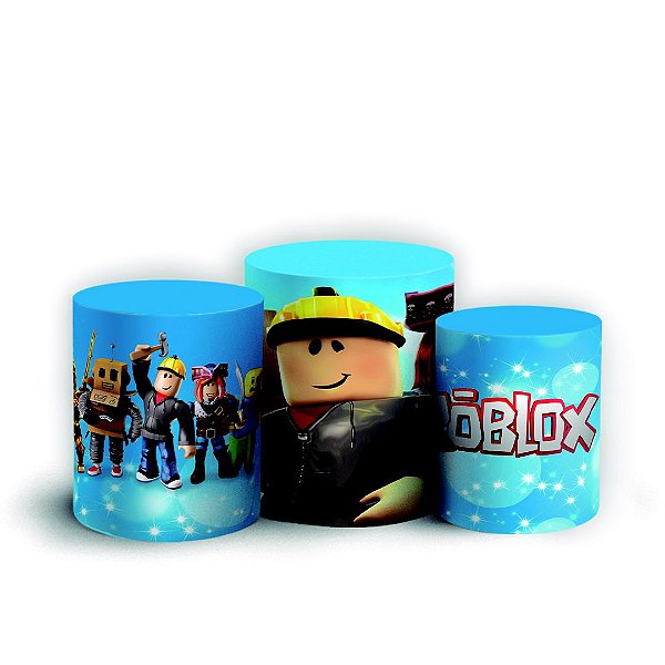 Capas Trio Cilindro Sublimado Vest Facil - Roblox