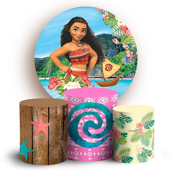 KIT Redondo e Trio - Moana - Sublimado 3D