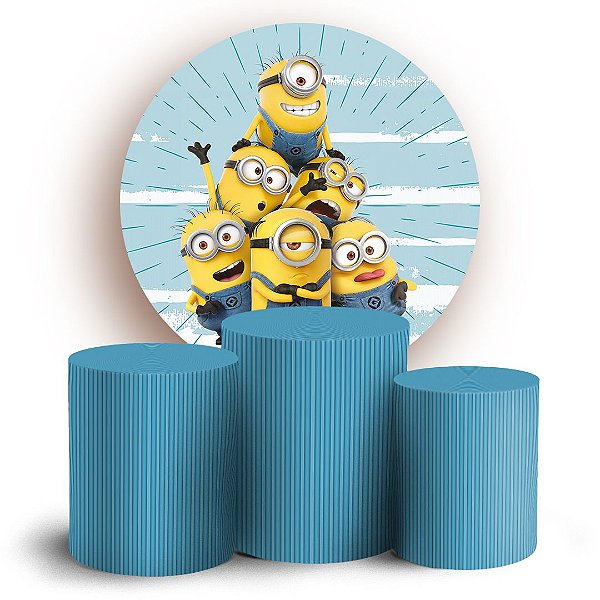 KIT Redondo e Trio - Minions - Sublimado 3D