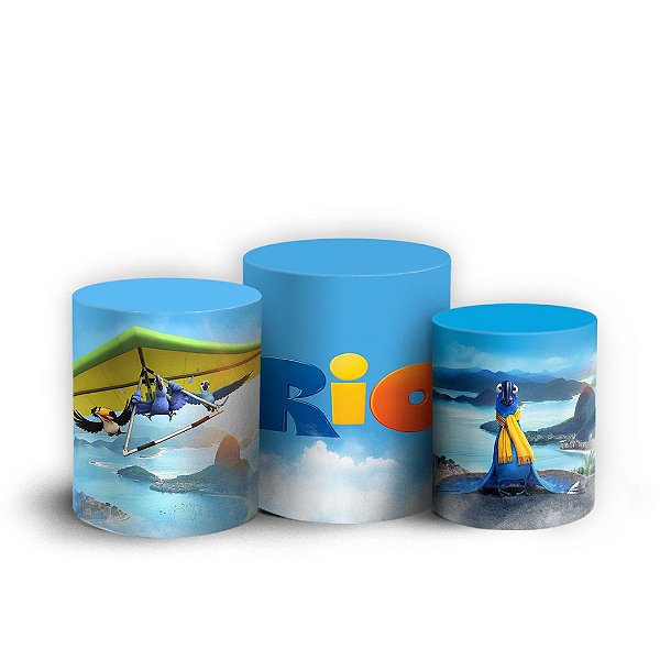 Trio Cilindro - Rio - Sublimado 3D + Elástico