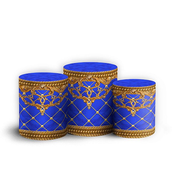 Capas Trio Cilindro Sublimado Vest Facil - Realeza