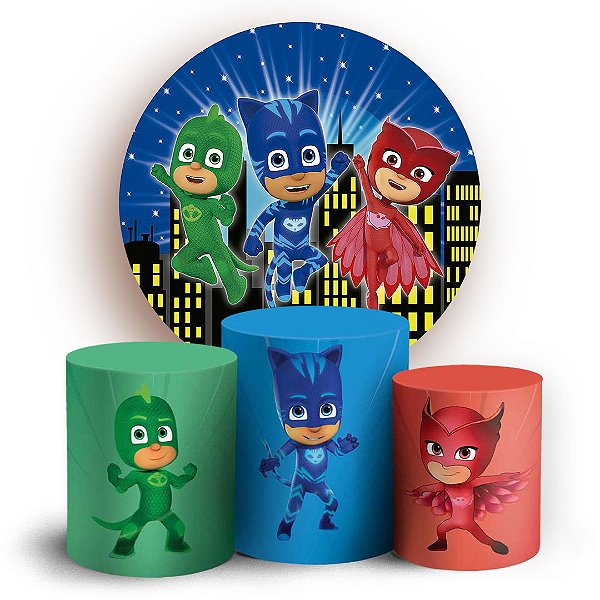 KIT Redondo e Trio - Pj Mask - Sublimado 3D