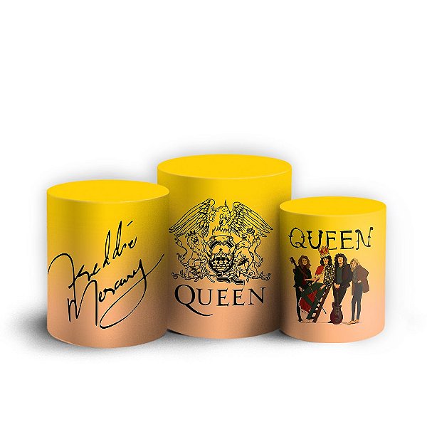 Trio Cilindro - Queen - Sublimado 3D + Elástico