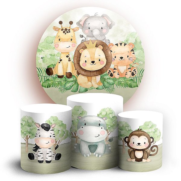 KIT Redondo e Trio - Safari - Sublimado 3D