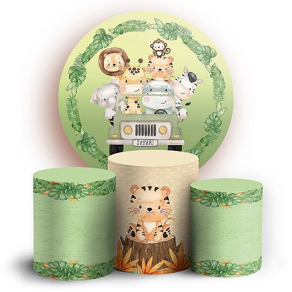 KIT Redondo e Trio - Safari - Sublimado 3D
