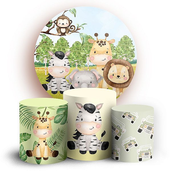 KIT Redondo e Trio - Safari - Sublimado 3D