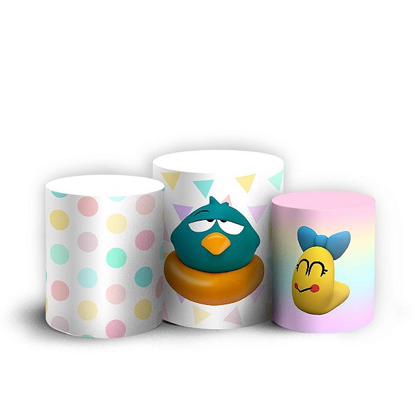 Capas Trio Cilindro Sublimado Vest Facil - Pocoyo