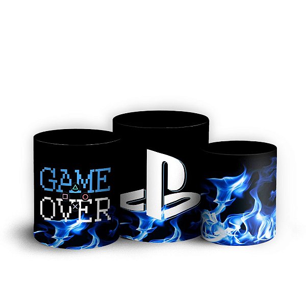 Capas Trio Cilindro Sublimado Vest Facil - Playstation