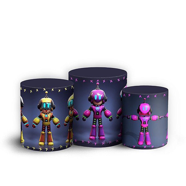 Capas Trio Cilindro Sublimado Vest Facil - PK XD