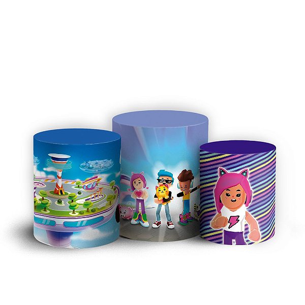 Capas Trio Cilindro Sublimado Vest Facil - PK XD
