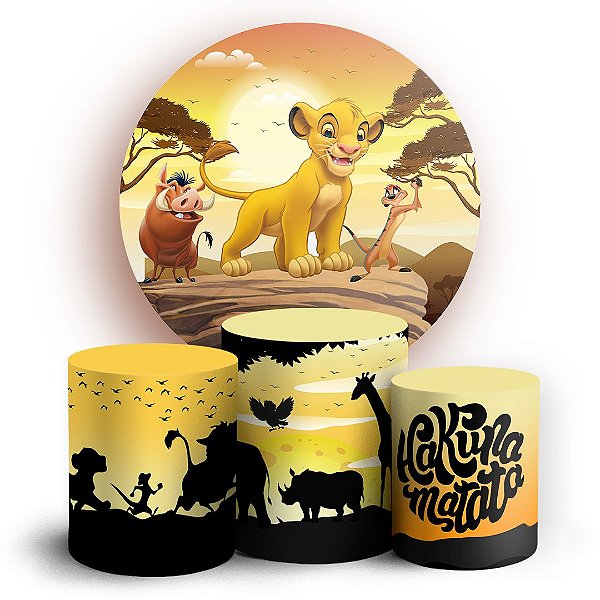 KIT Redondo e Trio - Rei Leao - Sublimado 3D