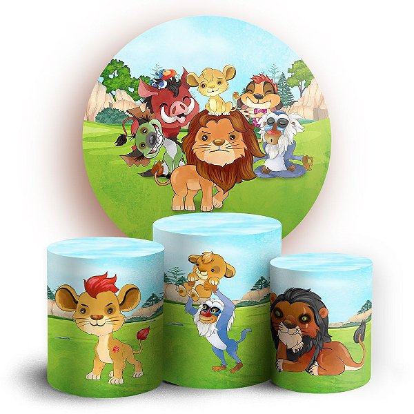 KIT Redondo e Trio - Rei Leao - Sublimado 3D