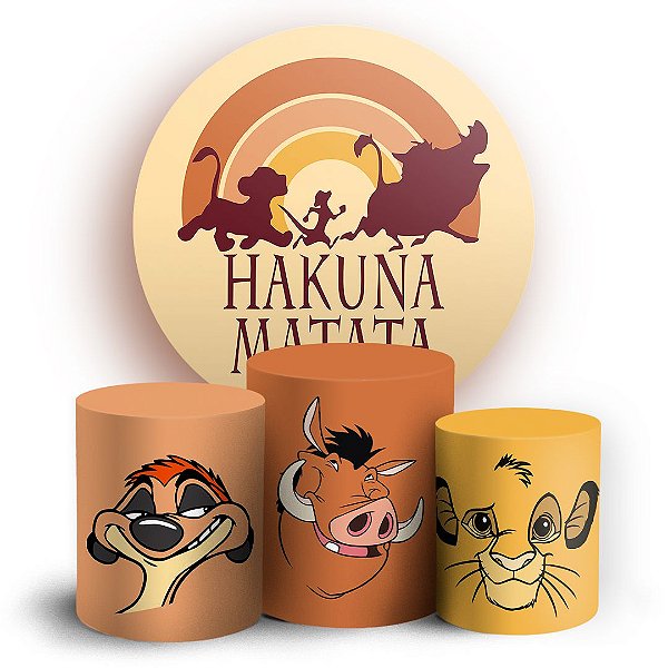 KIT Redondo e Trio - Rei Leao - Sublimado 3D