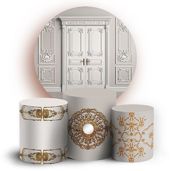 KIT Redondo e Trio - Realeza - Sublimado 3D