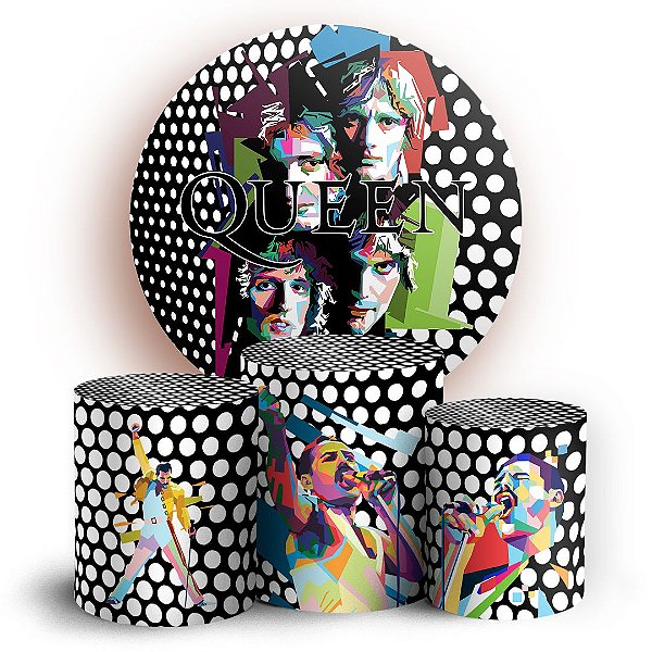 KIT Redondo e Trio - Queen - Sublimado 3D