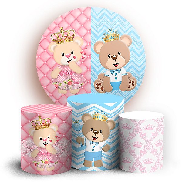 KIT Redondo e Trio - Principe Urso - Sublimado 3D