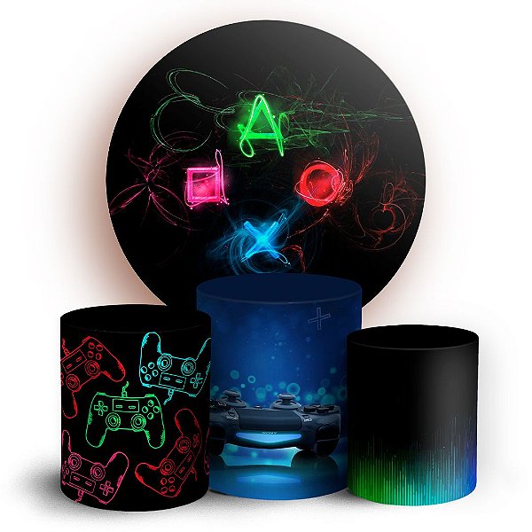 KIT Redondo e Trio - Playstation - Sublimado 3D