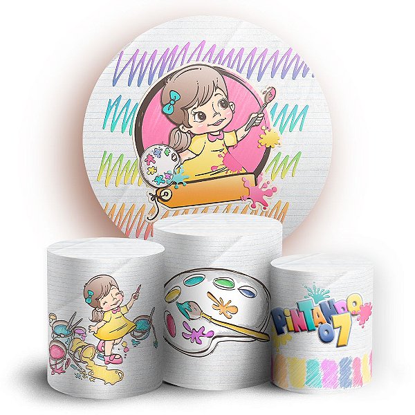 KIT Redondo e Trio - Pintando o 7 - Sublimado 3D