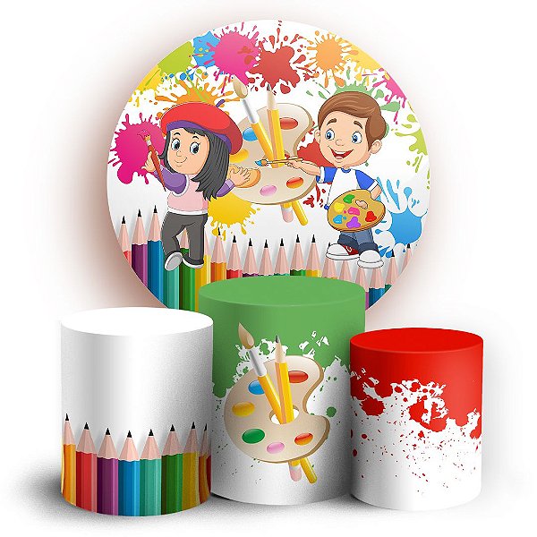 KIT Redondo e Trio - Pintando o 7 - Sublimado 3D