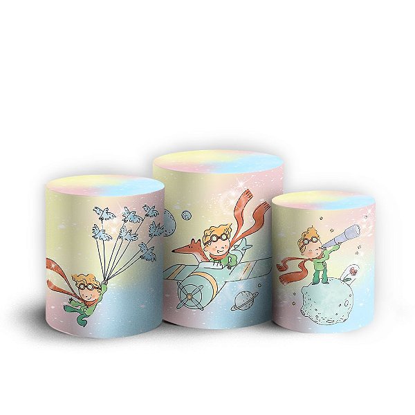 Capas Trio Cilindro Sublimado Vest Facil - O Pequeno Príncipe