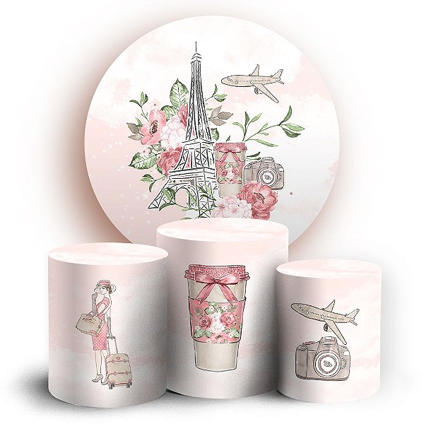 KIT Redondo e Trio - Paris - Sublimado 3D