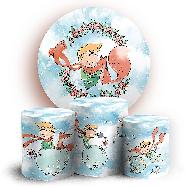 KIT Redondo e Trio - O Pequeno Principe - Sublimado 3D