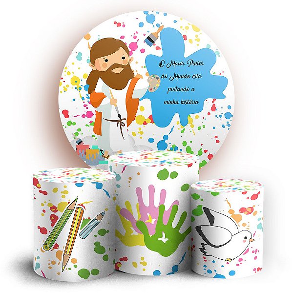 KIT Redondo e Trio - O Maior Pintor do Mundo - Sublimado 3D