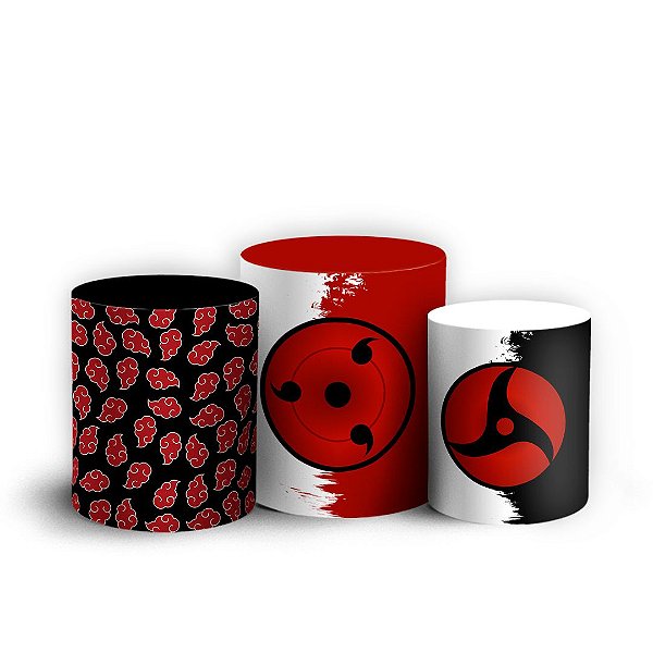 Capas Trio Cilindro Sublimado Vest Facil - Naruto