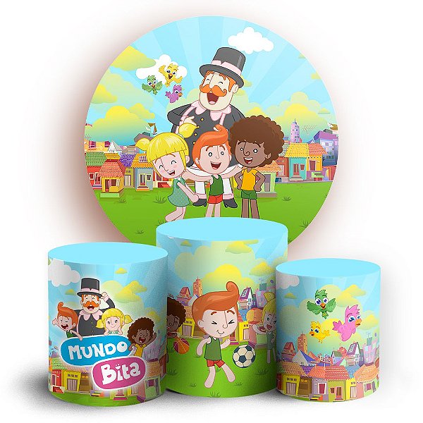 KIT Redondo e Trio - Mundo Bita - Sublimado 3D
