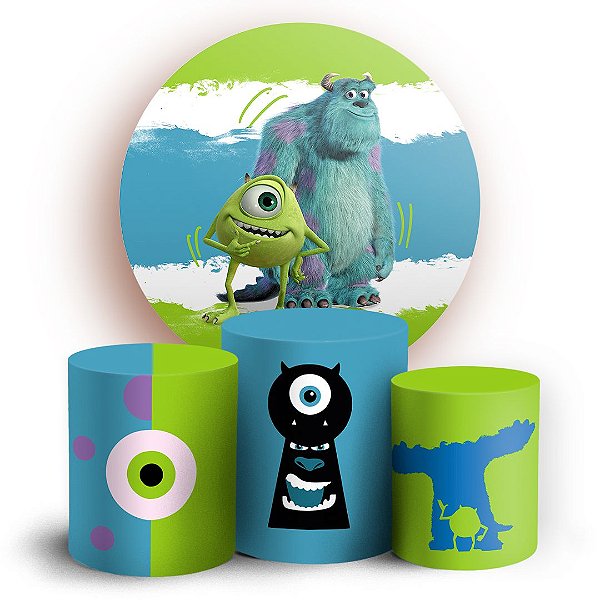 KIT Redondo e Trio - Monstros Sa - Sublimado 3D