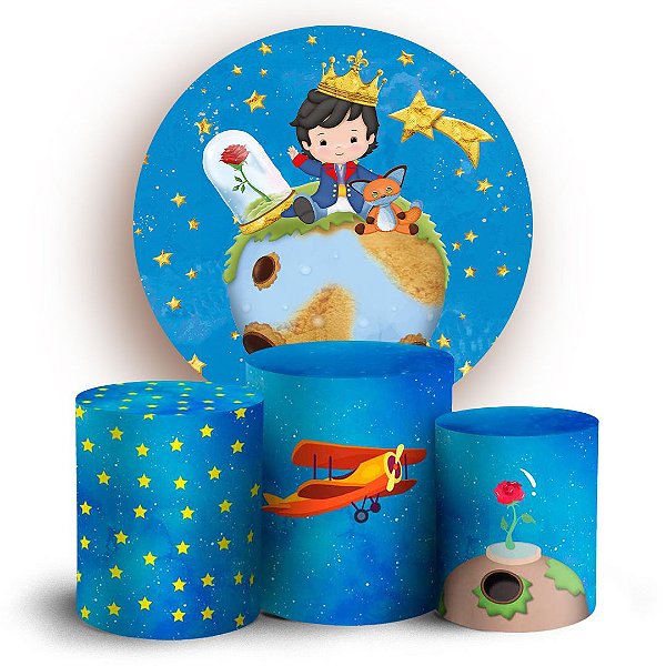 KIT Redondo e Trio -  Pequeno Principe - Sublimado 3D