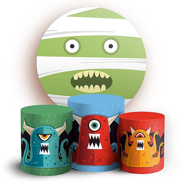 KIT Redondo e Trio - Halloween - Sublimado 3D