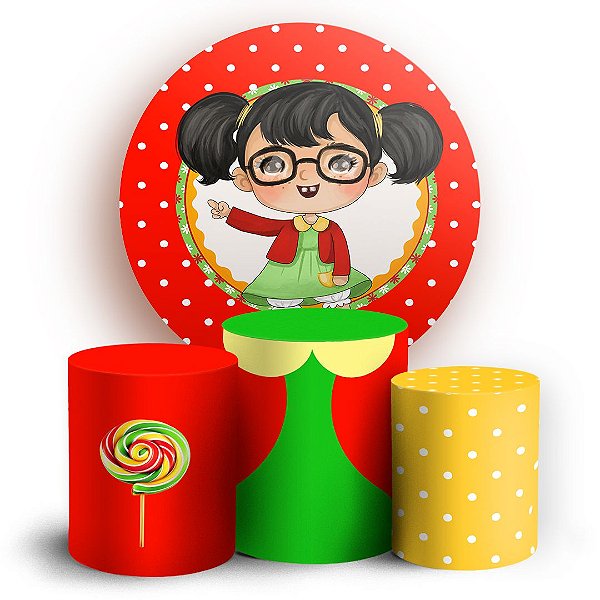 KIT Redondo e Trio - Chiquinha   Chaves - Sublimado 3D