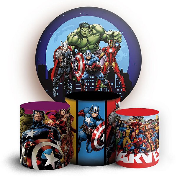 KIT Redondo e Trio - Herois - Sublimado 3D
