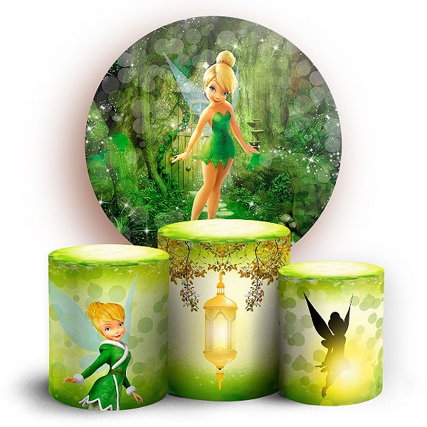 KIT Redondo e Trio - Tinkerbell   Sininho - Sublimado 3D