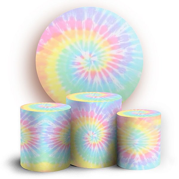 KIT Redondo e Trio - Tie Dye - Sublimado 3D
