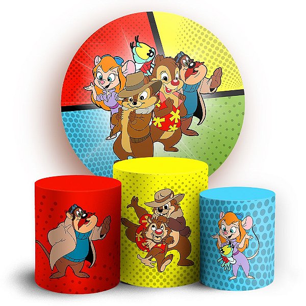 KIT Redondo e Trio - Tico e Teco - Sublimado 3D